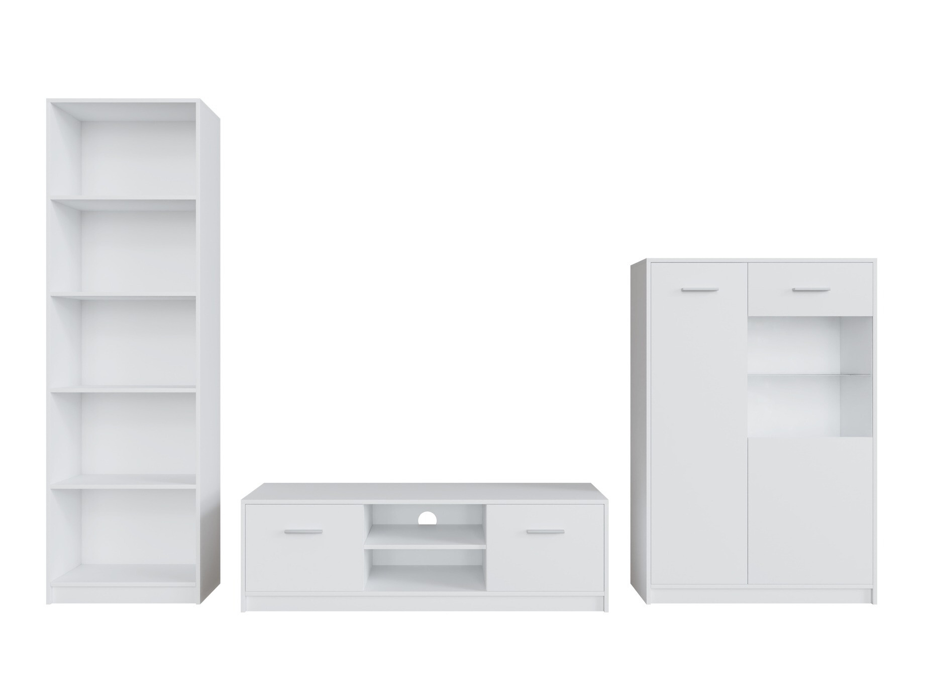 Komplet za dnevno sobo Novsore 164 (Bela)