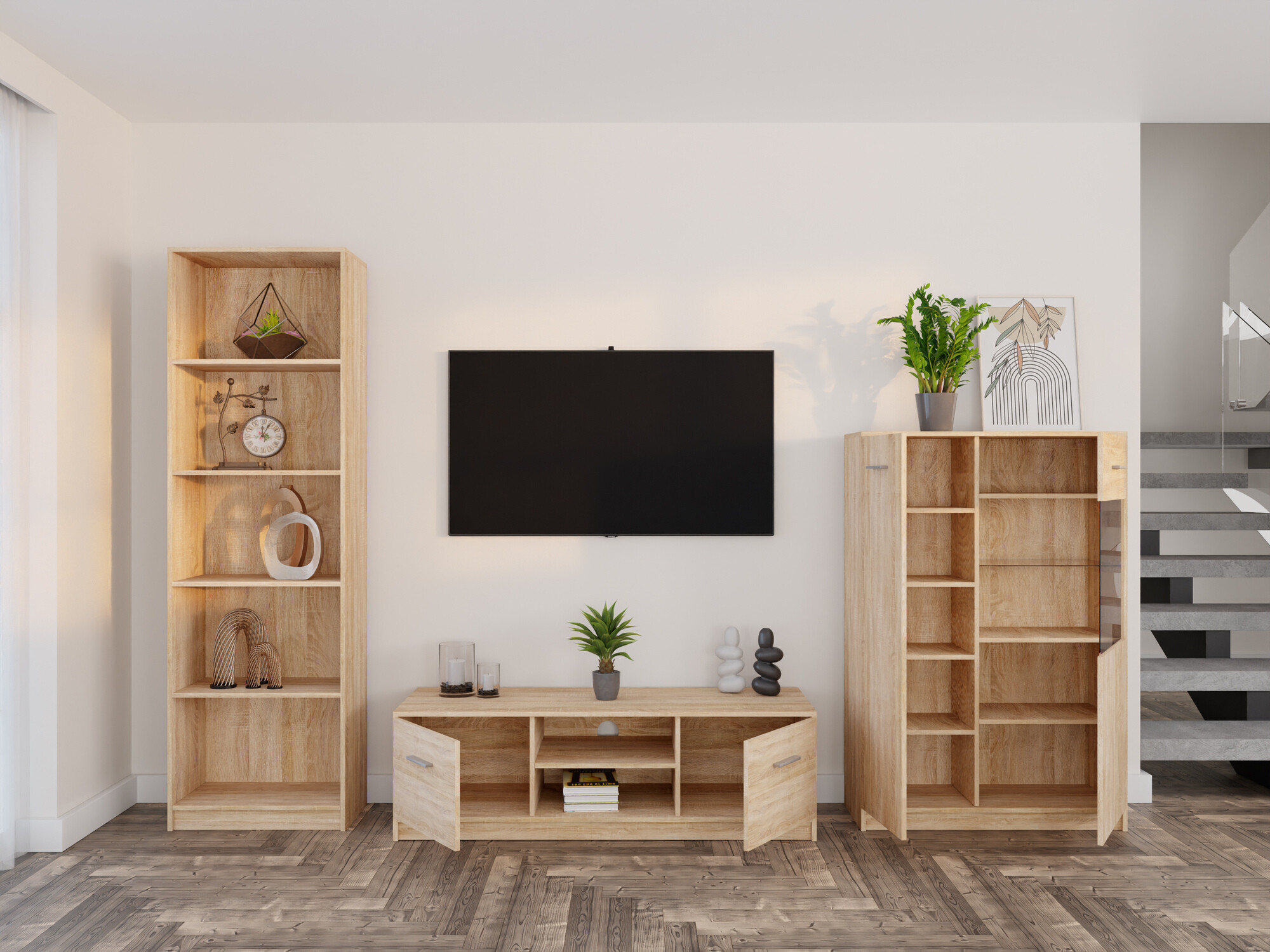 Komplet za dnevno sobo Novsore 164 (Sonoma hrast)