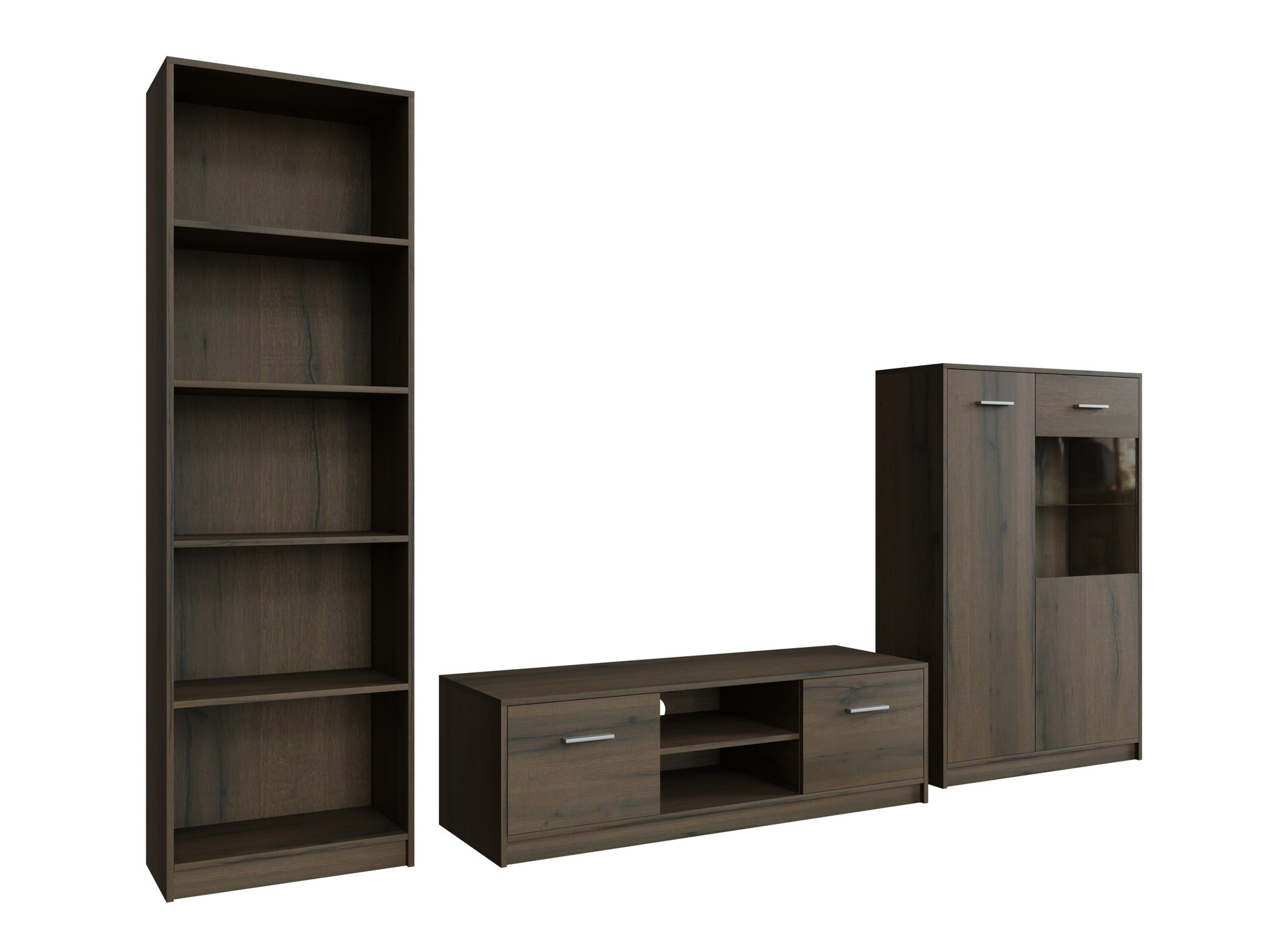 Komplet za dnevno sobo Novsore 164 (Temen hrast)