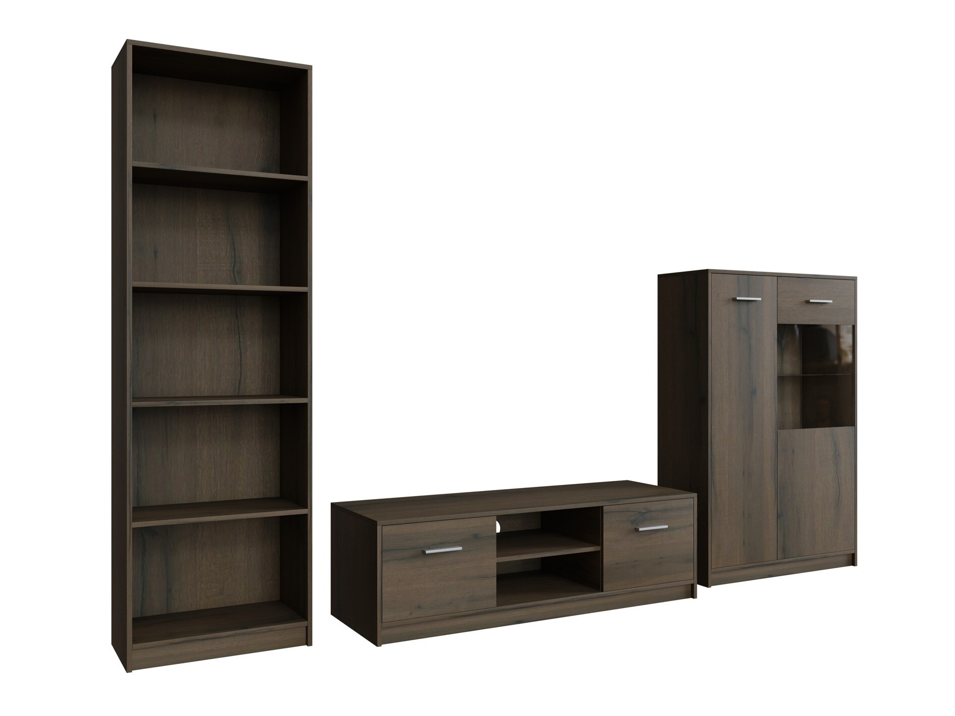 Komplet za dnevno sobo Novsore 164 (Temen hrast)