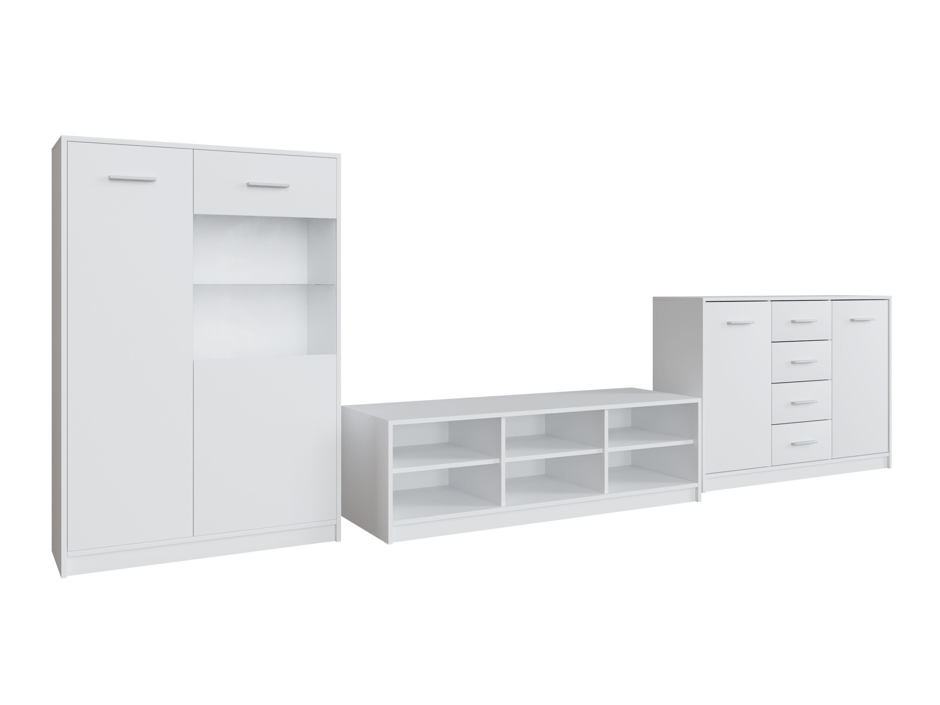 Komplet za dnevno sobo Novsore 165 (Bela)