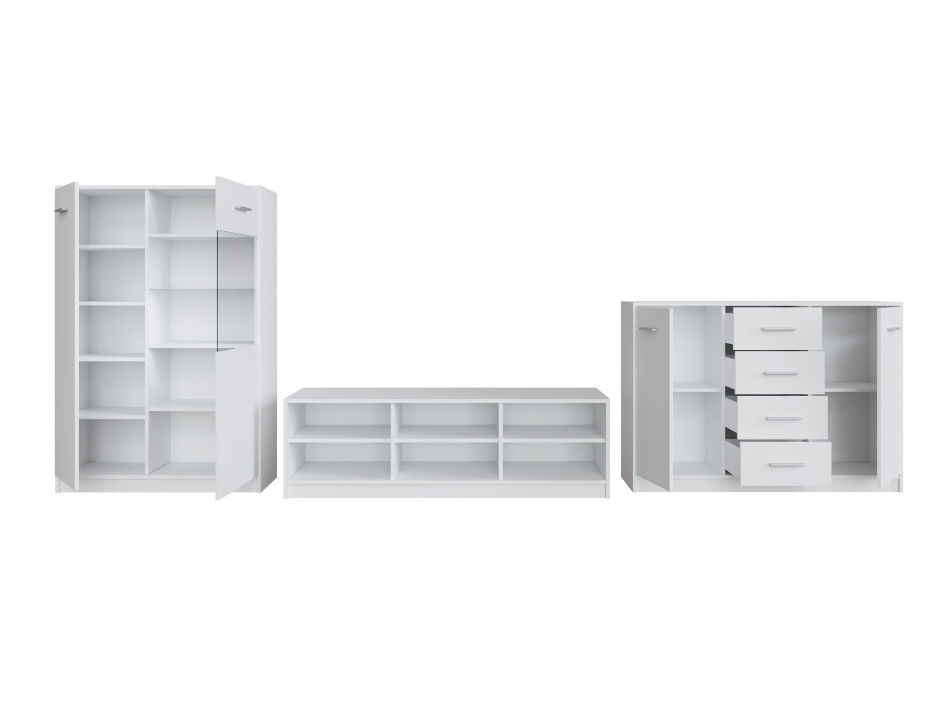 Komplet za dnevno sobo Novsore 165 (Bela)