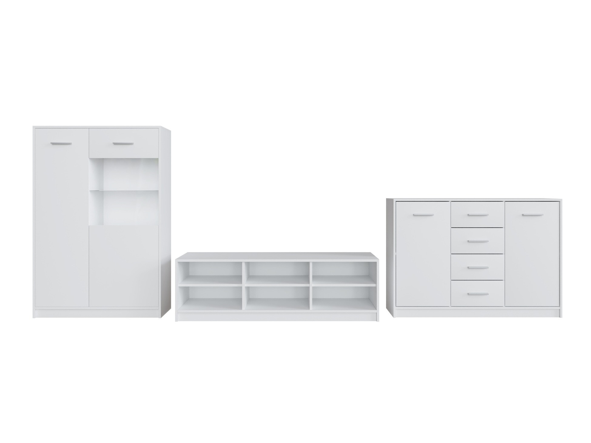 Komplet za dnevno sobo Novsore 165 (Bela)