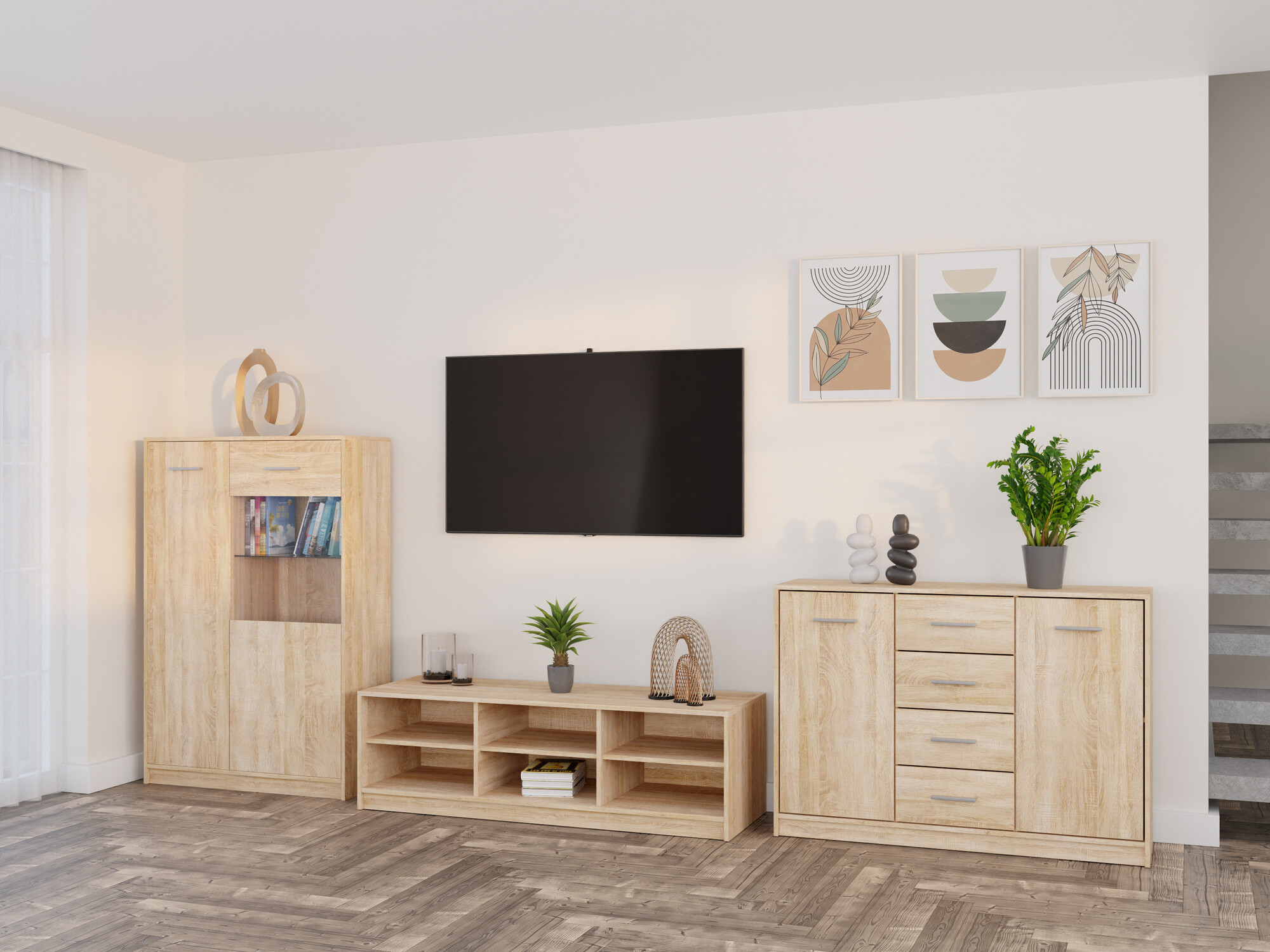 Komplet za dnevno sobo Novsore 165 (Sonoma hrast)