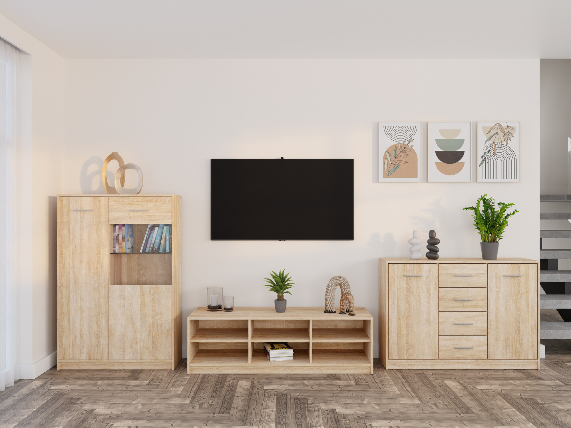 Komplet za dnevno sobo Novsore 165 (Sonoma hrast)