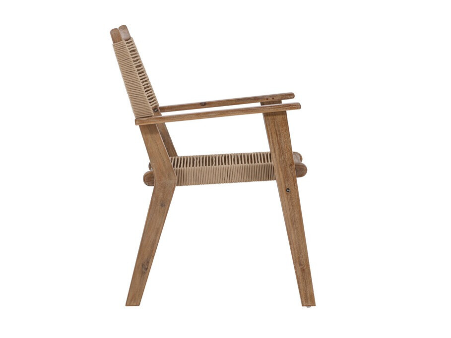 Vrtni stol Dallas 4772 (Temno rjava + Akacijev)