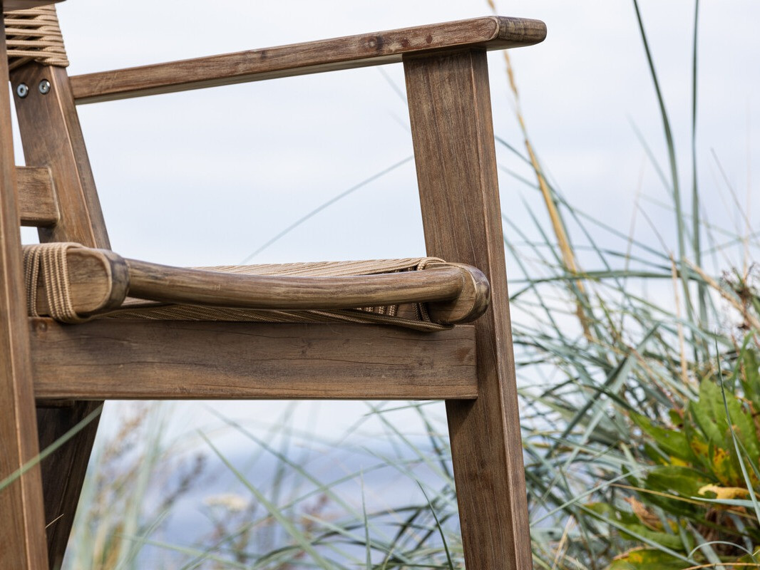 Vrtni stol Dallas 4772 (Temno rjava + Akacijev)