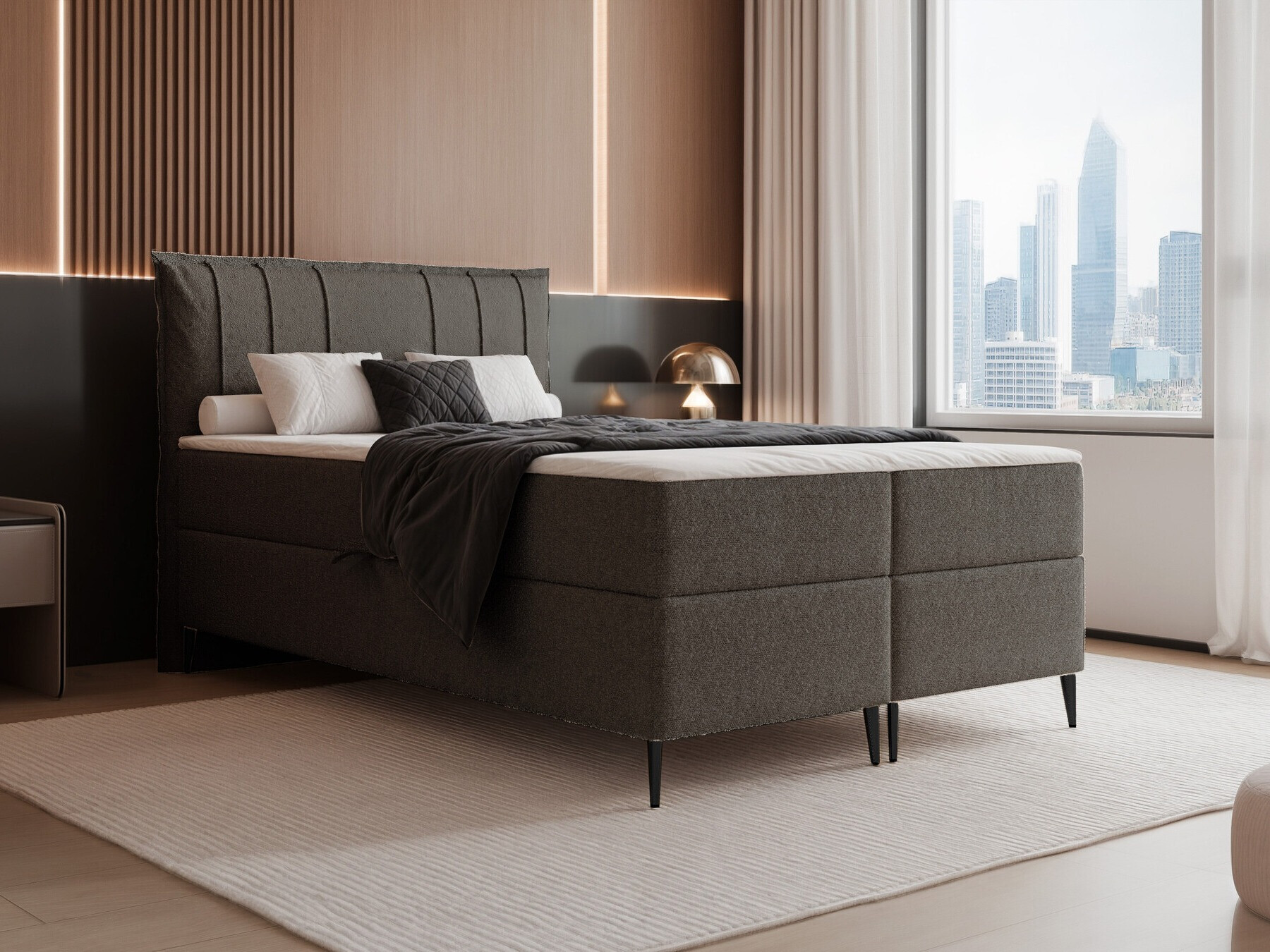 Boxspring postelja Martinez 105 (Legend 04)