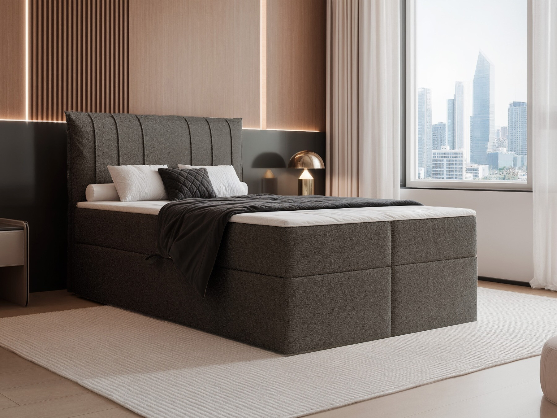 Boxspring postelja Martinez 107 (Legend 04)