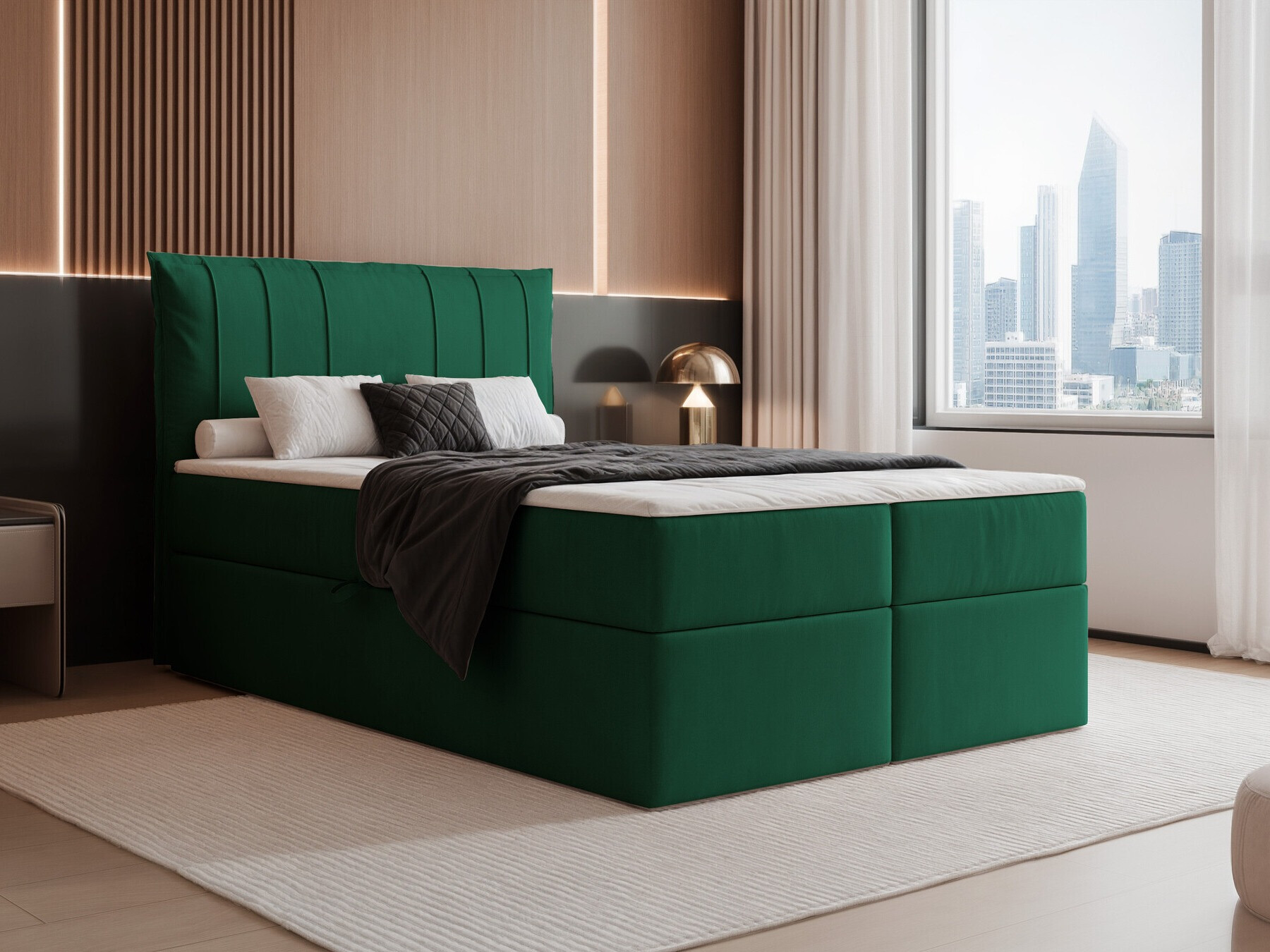 Boxspring postelja Martinez 107 (Magic Velvet 2225)