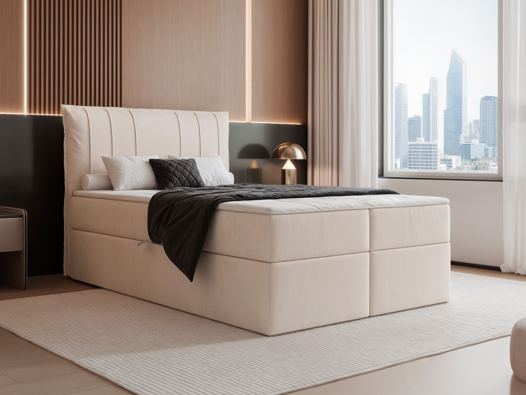 Boxspring postelja Martinez 107 (Magic Velvet 2256)