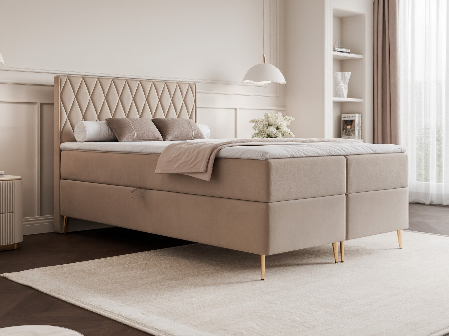 Boxspring postelja Martinez 110 (Magic Velvet 2210)