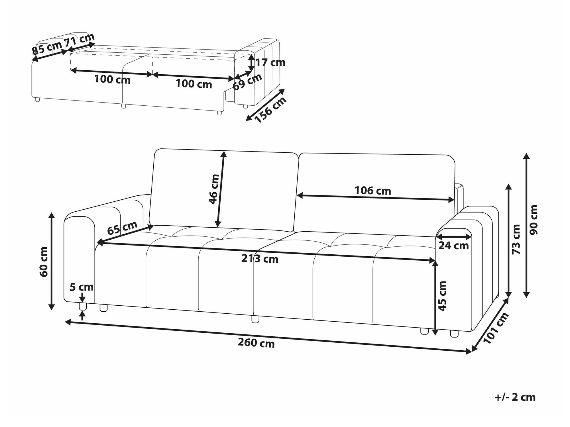 Raztegljiv kavč Mirtivi 100 (Zelena)