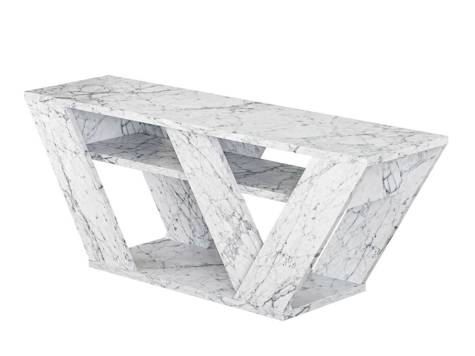 TV-omarica Kailua 457 (Beli marmor)