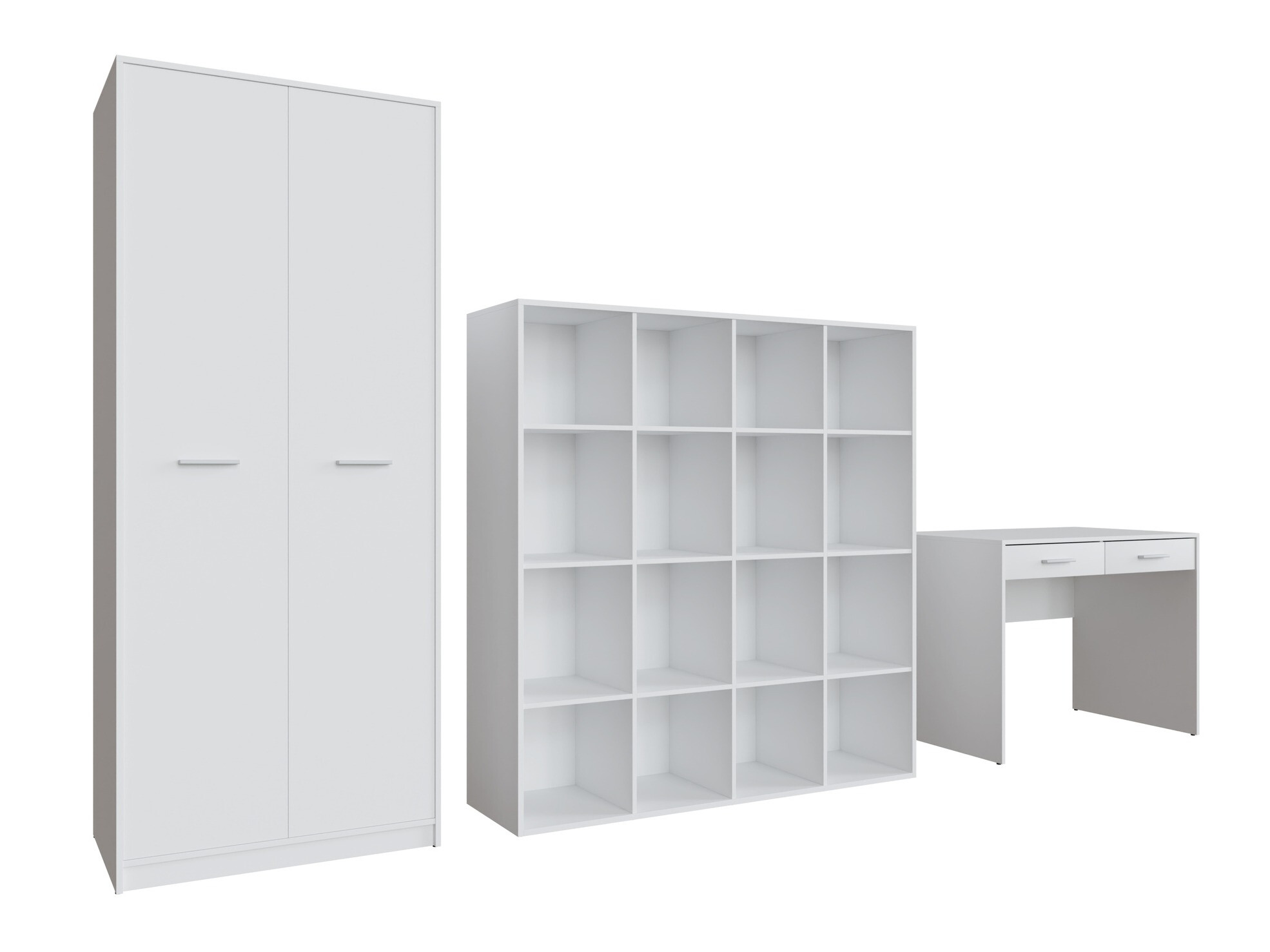 Komplet za domačo pisarno Novsore 166 (Bela)