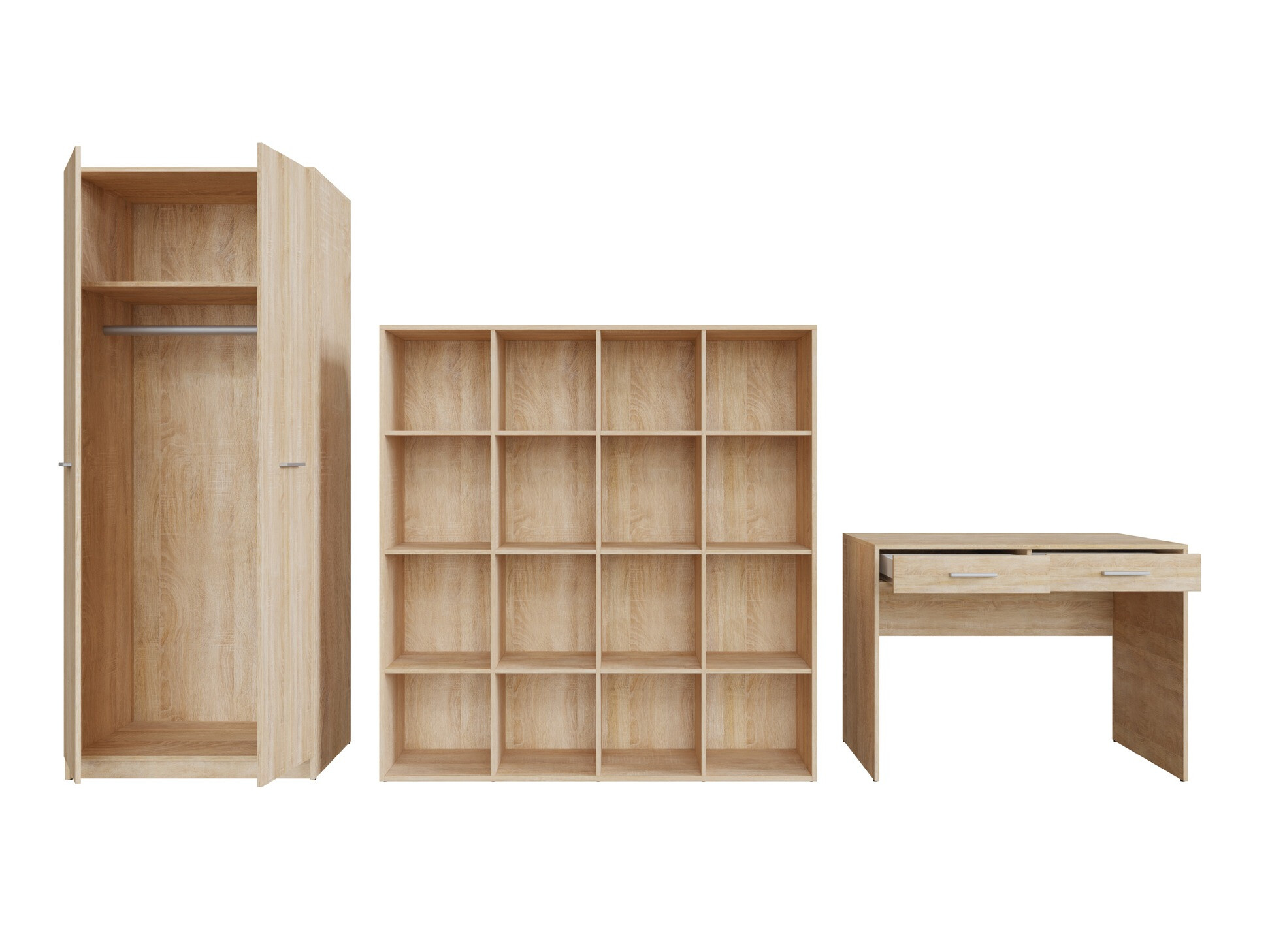 Komplet za domačo pisarno Novsore 166 (Sonoma hrast)