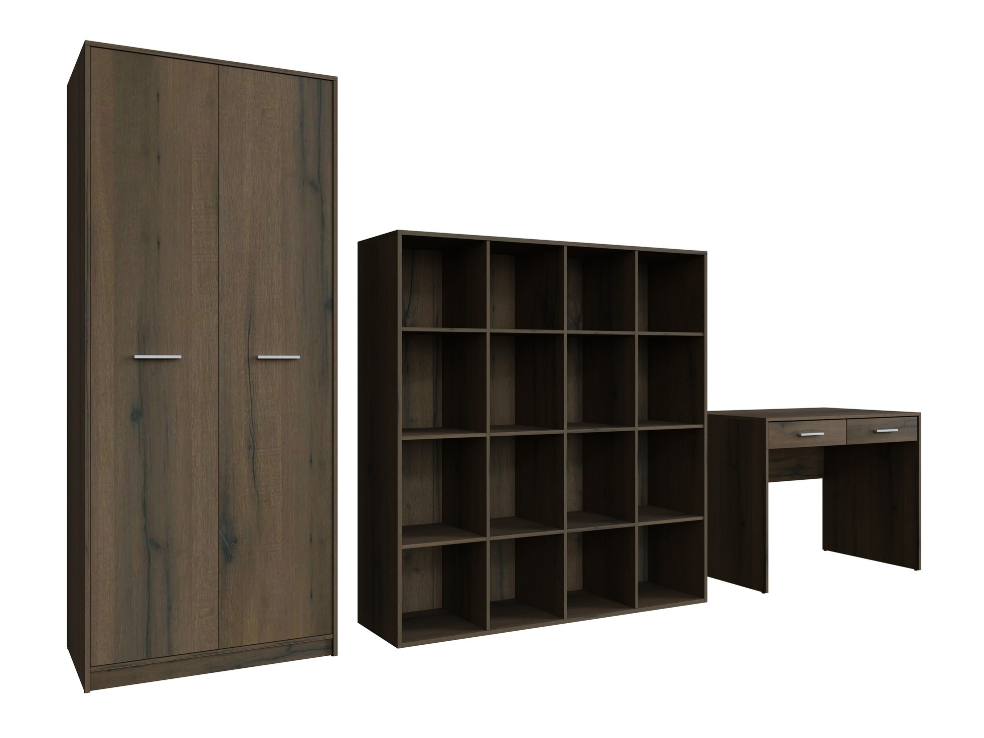 Komplet za domačo pisarno Novsore 166 (Temen hrast)