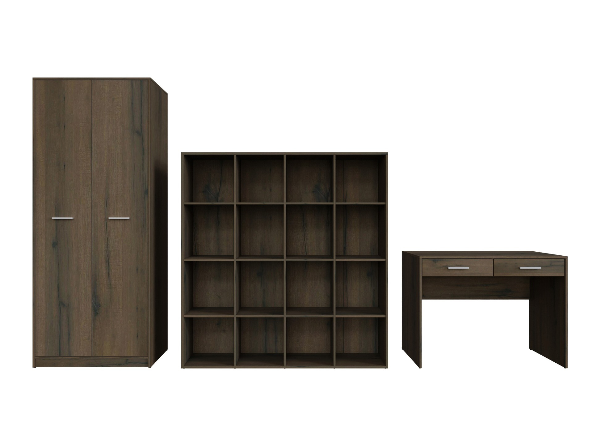 Komplet za domačo pisarno Novsore 166 (Temen hrast)