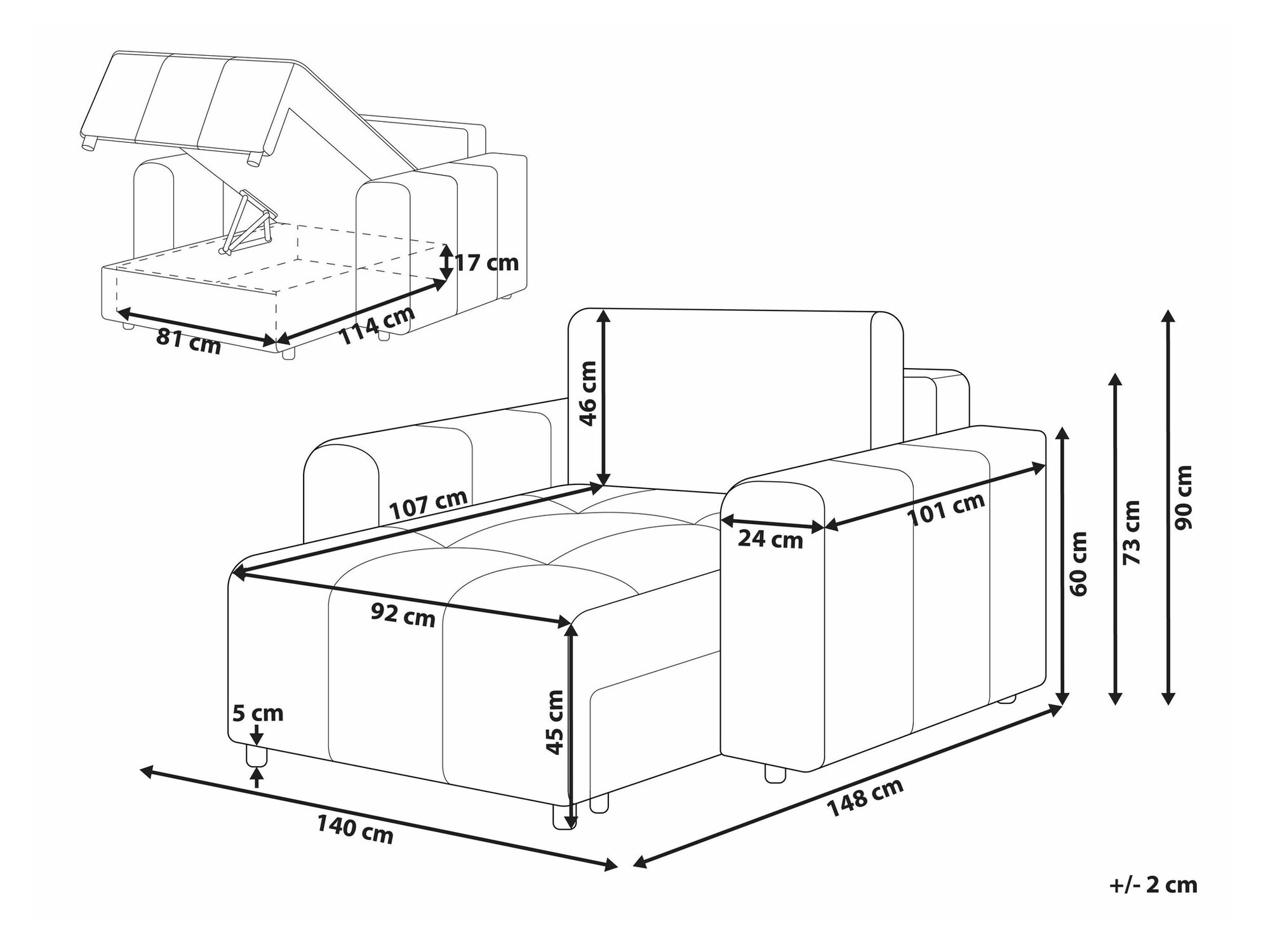 Počivalnik Mirtivi 103 (Rjava)