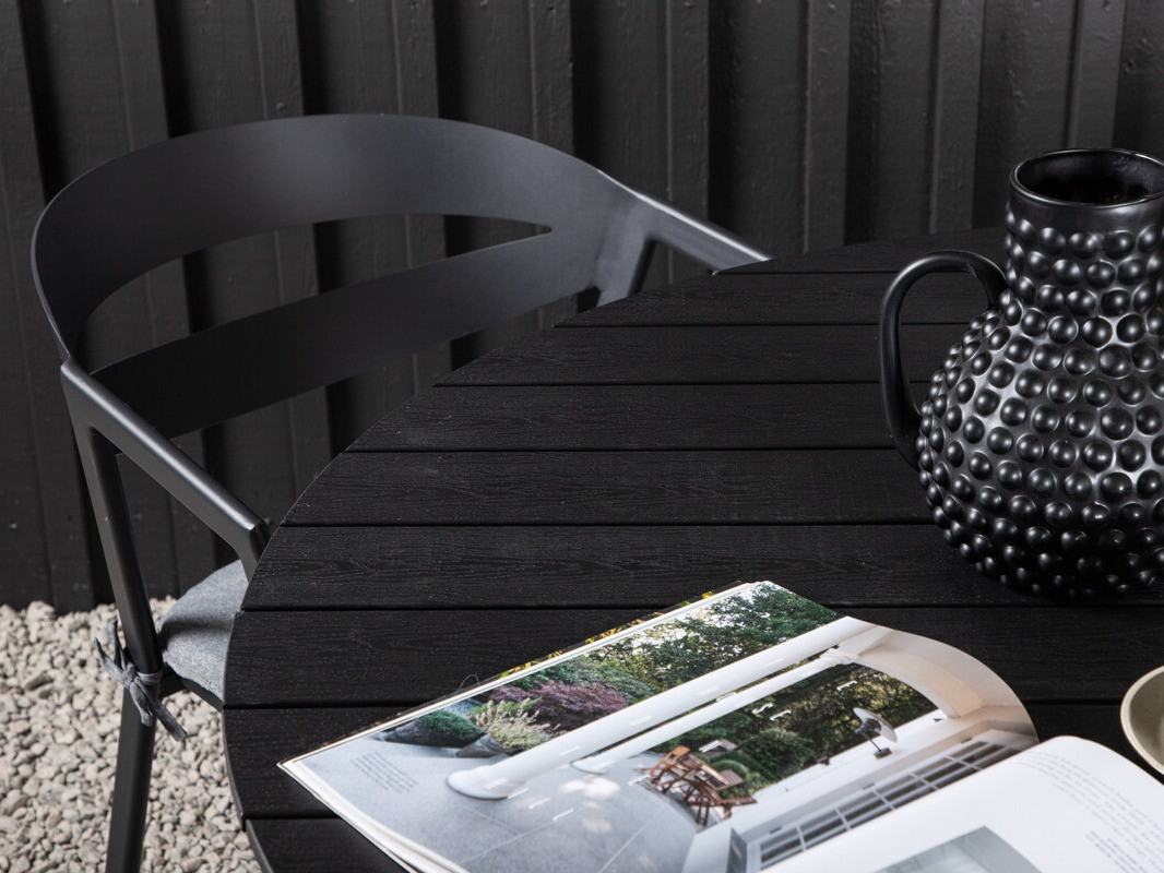 Komplet mize in stolov Dallas 4791 (Črna)