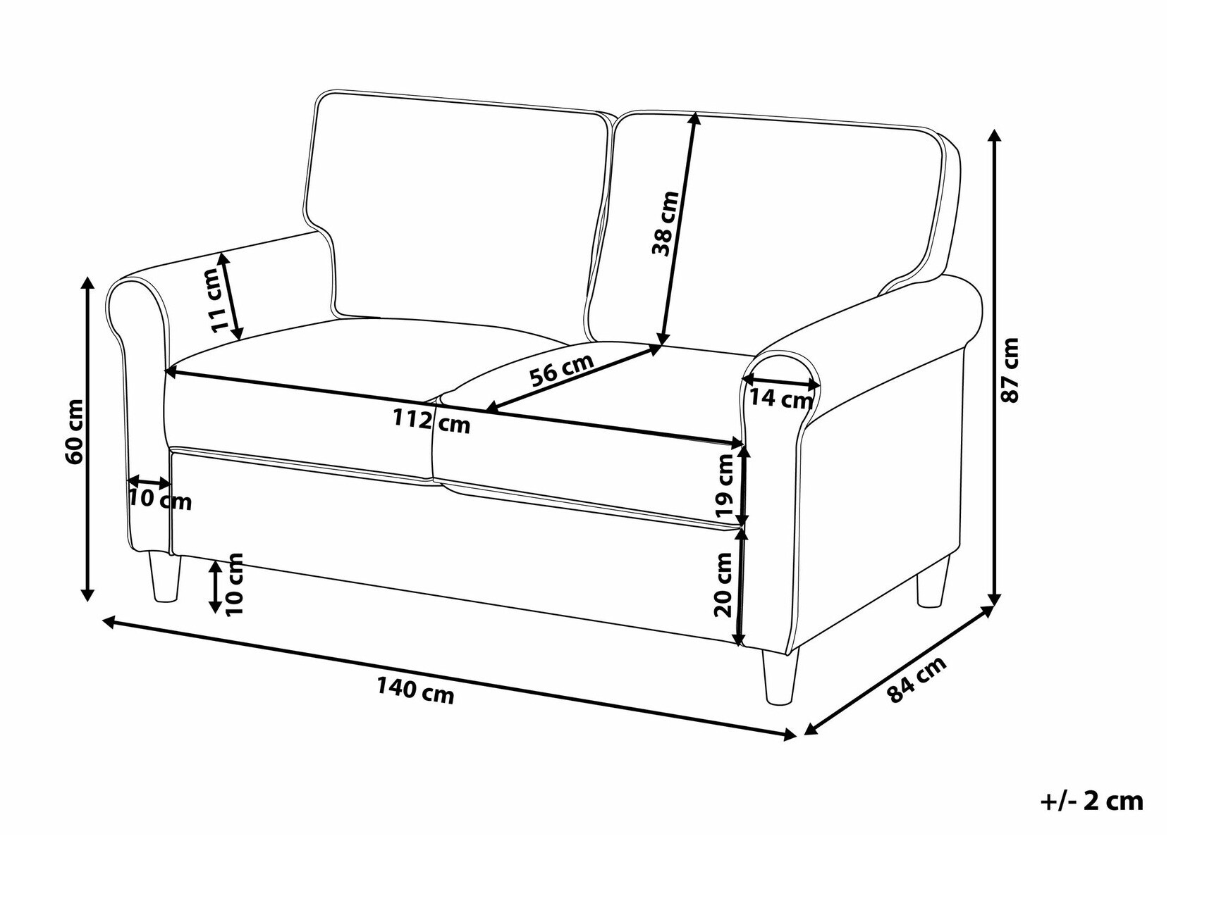 Kavč Berwyn 673 (Krema)