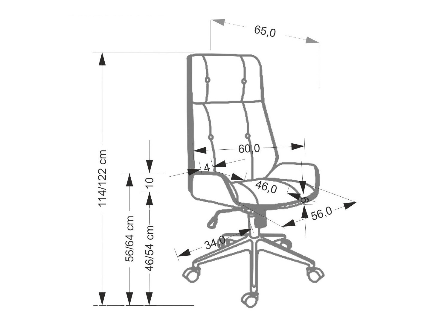 Pisarniški stol Houston 1926 (Bež)
