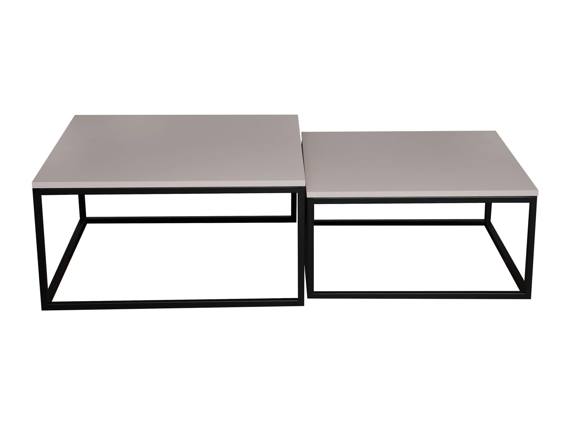 Komplet klubskih mizic Oswego 101 (Kašmir + Črna)