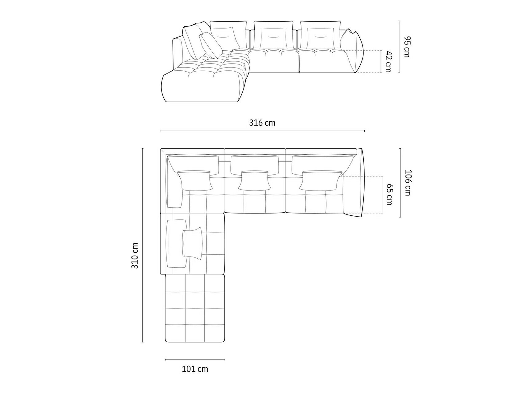 Kotna garnitura Benorli 104 (City 86)