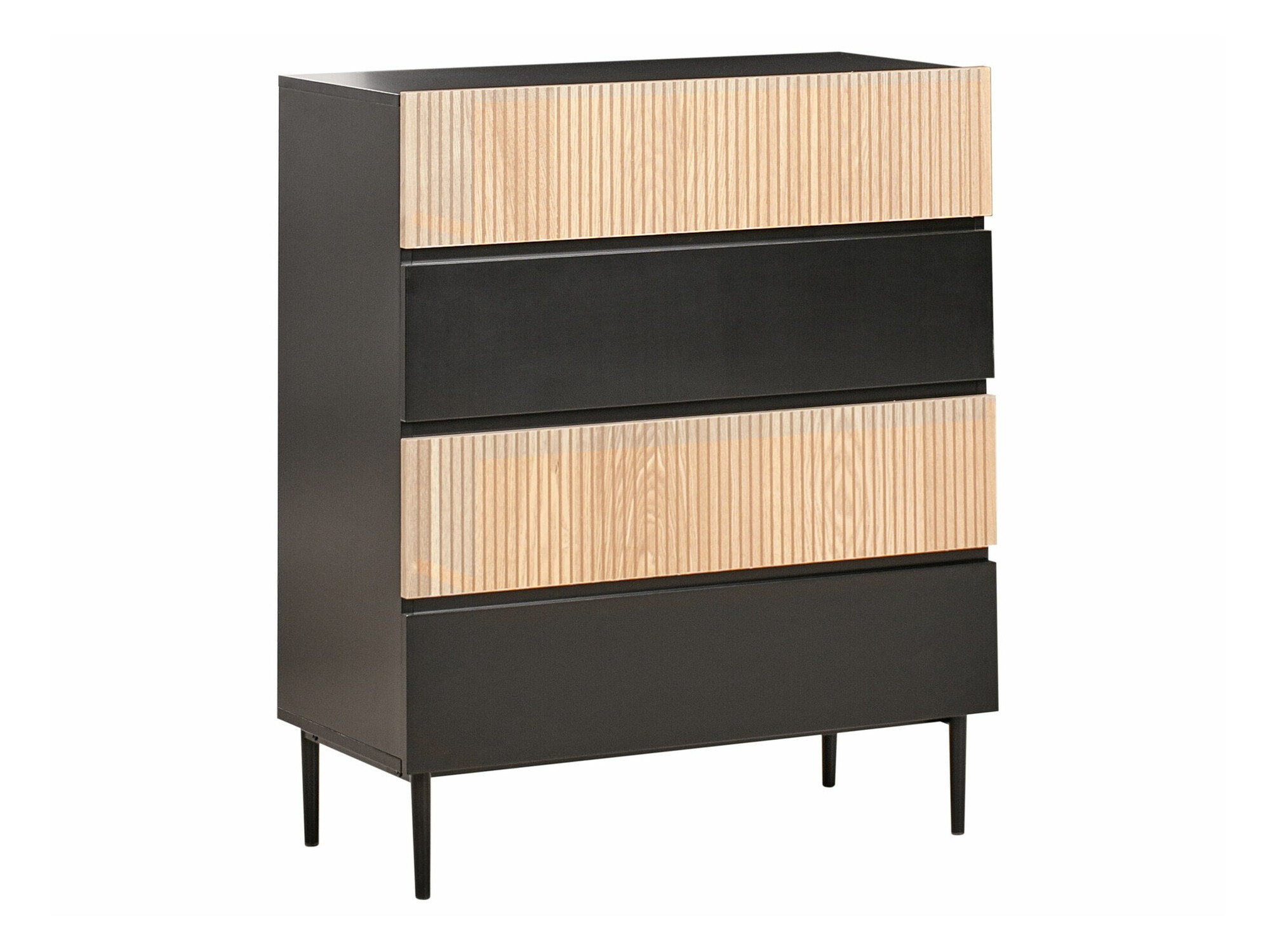 Komoda Floalu 102 (Črna + Rjava)