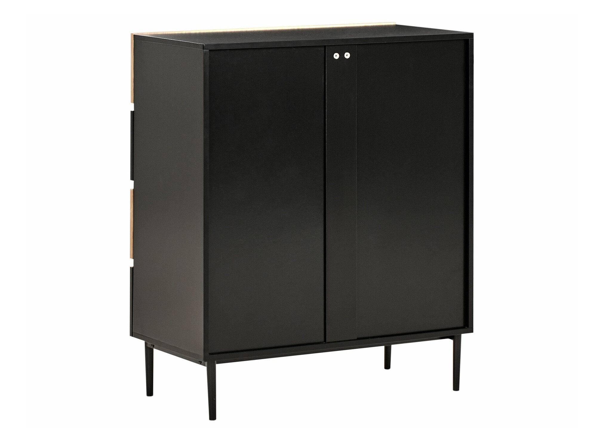 Komoda Floalu 102 (Črna + Rjava)