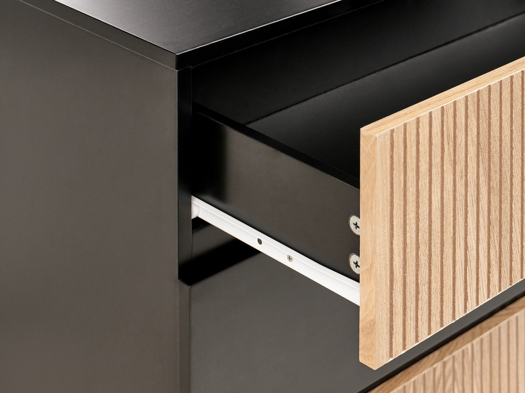 Komoda Floalu 102 (Črna + Rjava)