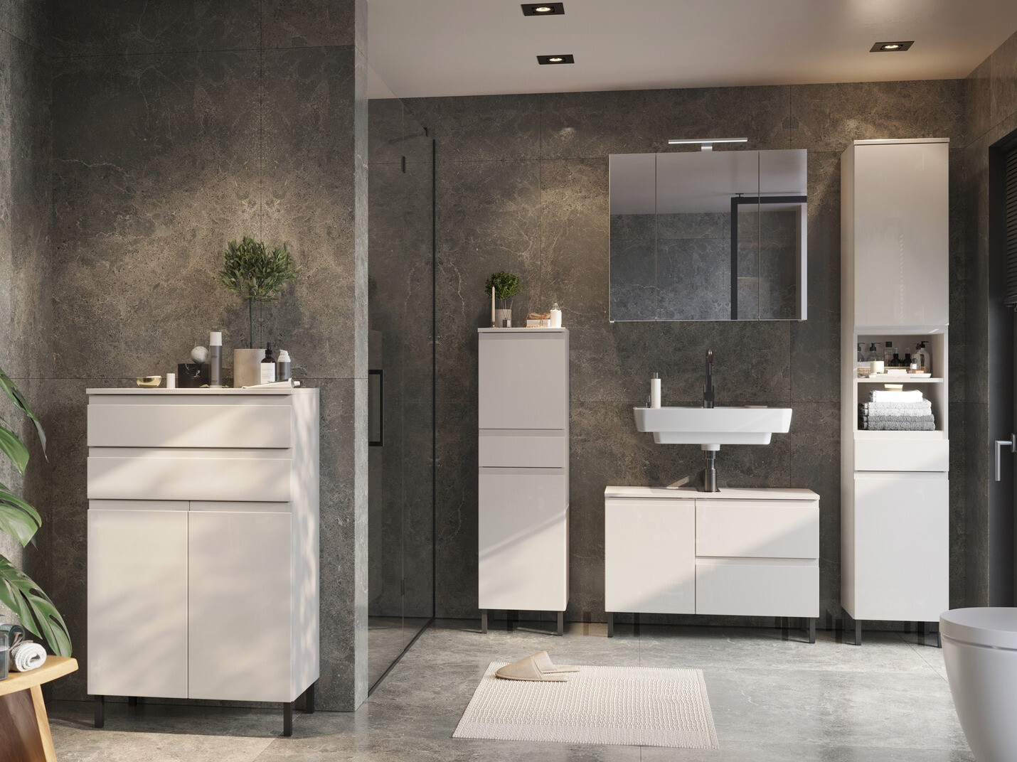 Prostostoječa Kopalniška omarica Talmira 100 (Kašmir)