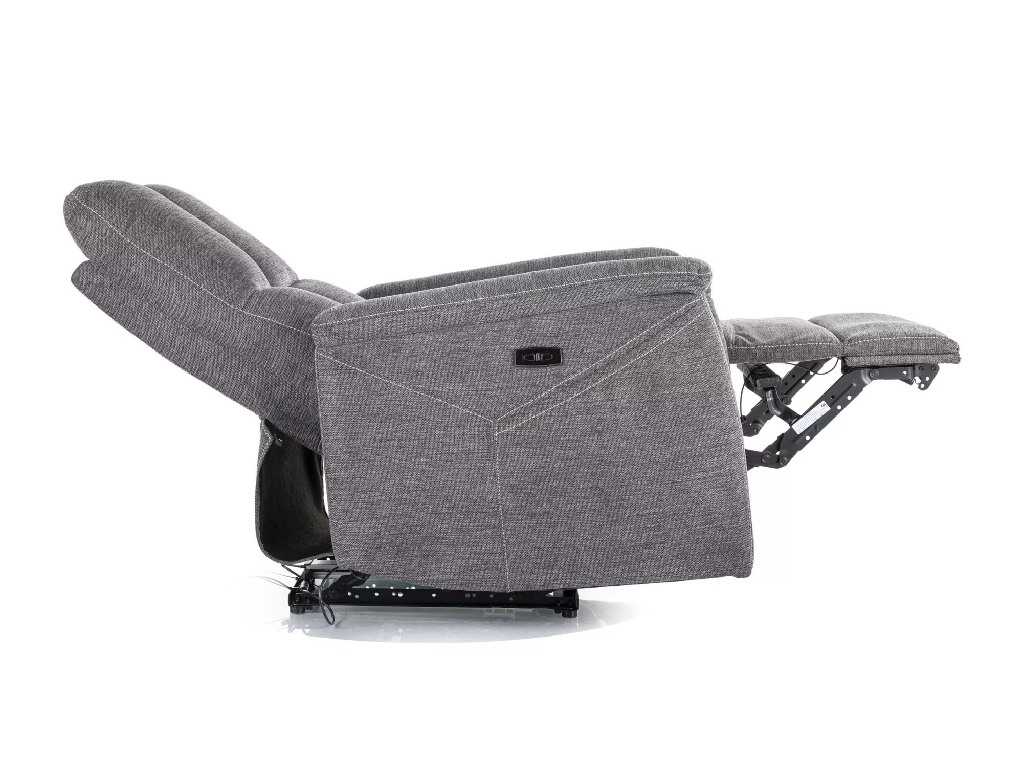 Fotelj s počivalnikom Detroit 707 (Temno siva)