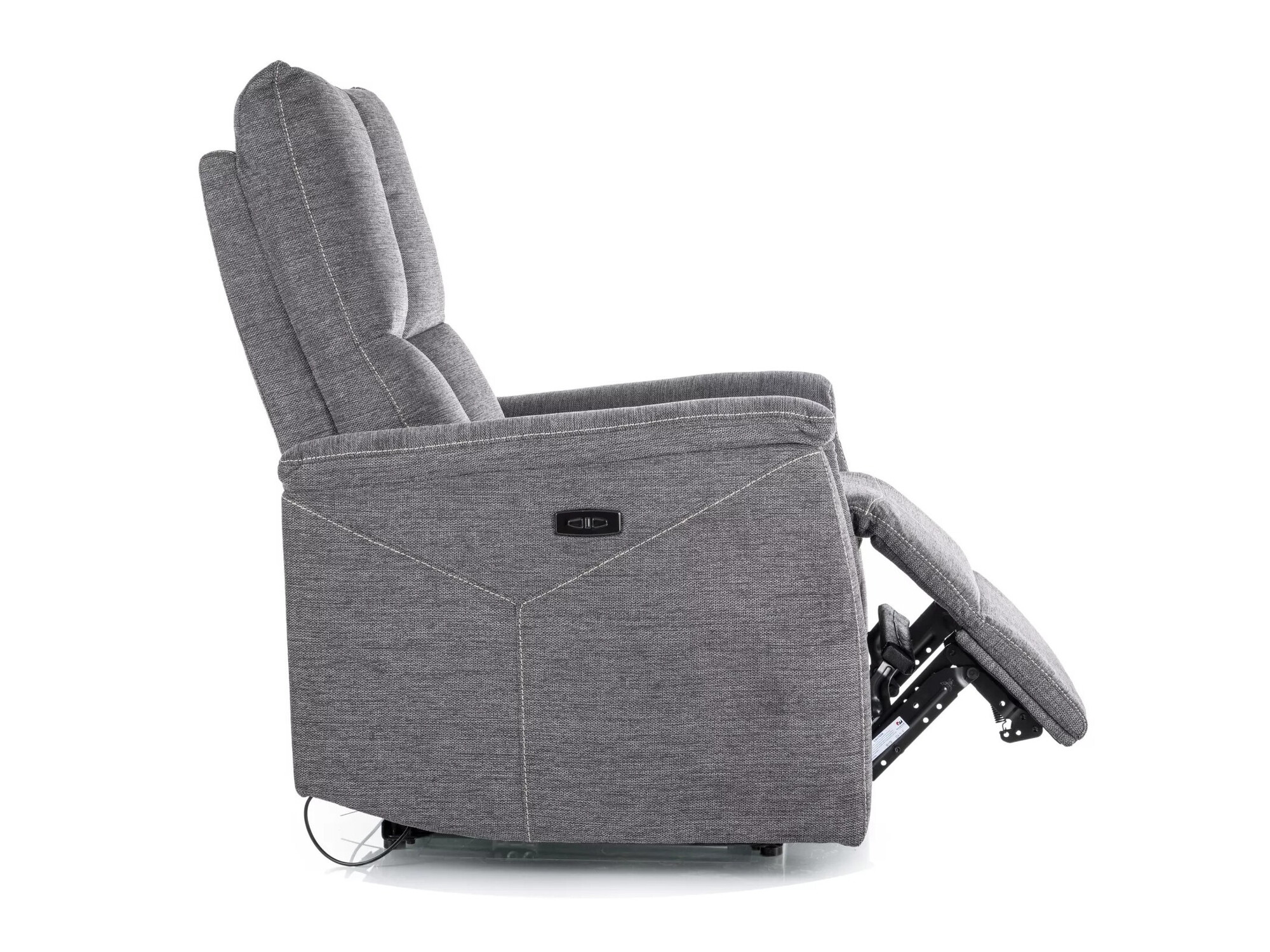 Fotelj s počivalnikom Detroit 708 (Temno siva)