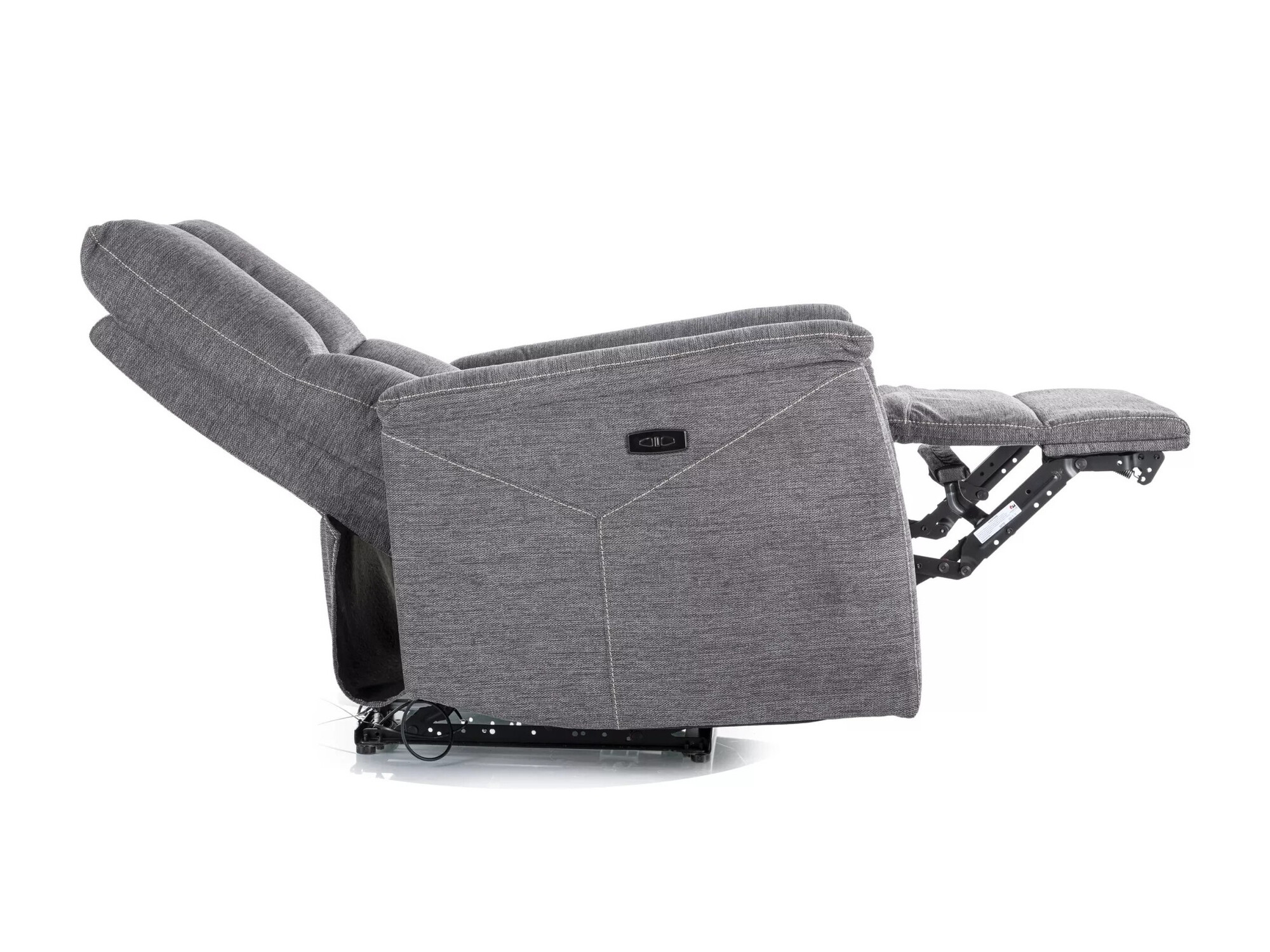 Fotelj s počivalnikom Detroit 708 (Temno siva)