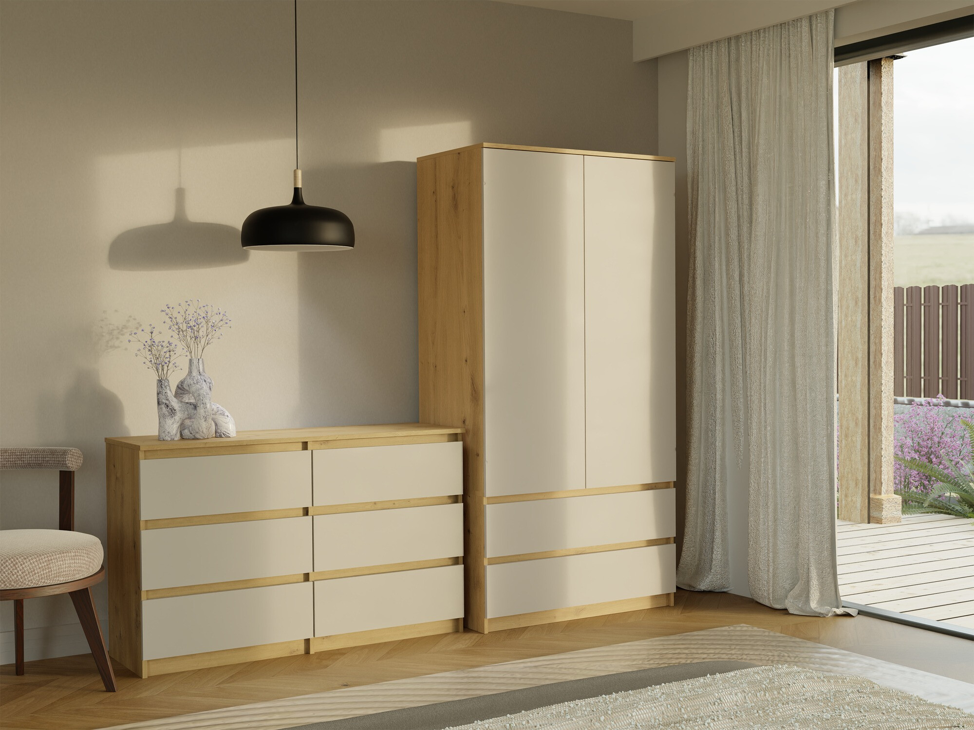 Komoda Elbvelu 103 (Artisan hrast + Kašmir)