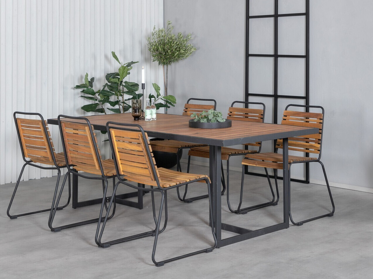 Komplet mize in stolov Dallas 2901