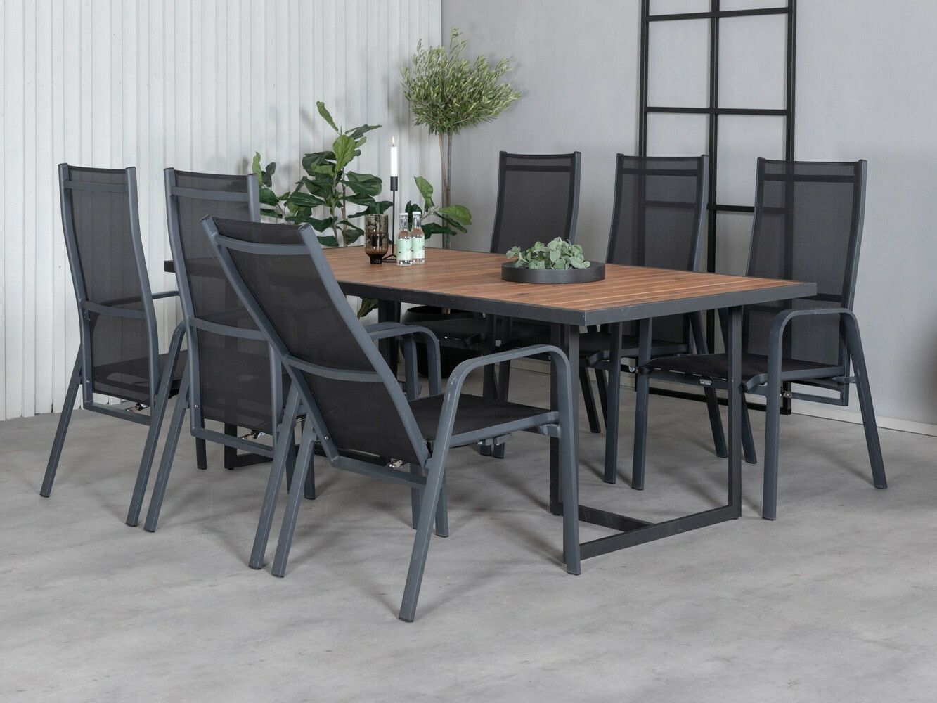 Komplet mize in stolov Dallas 2908