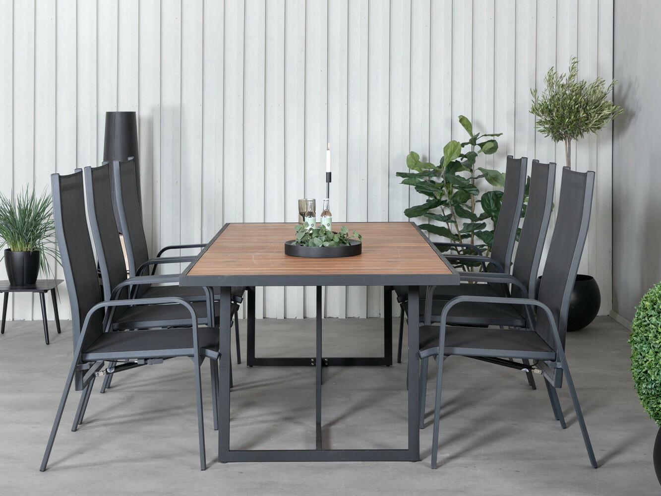 Komplet mize in stolov Dallas 2908