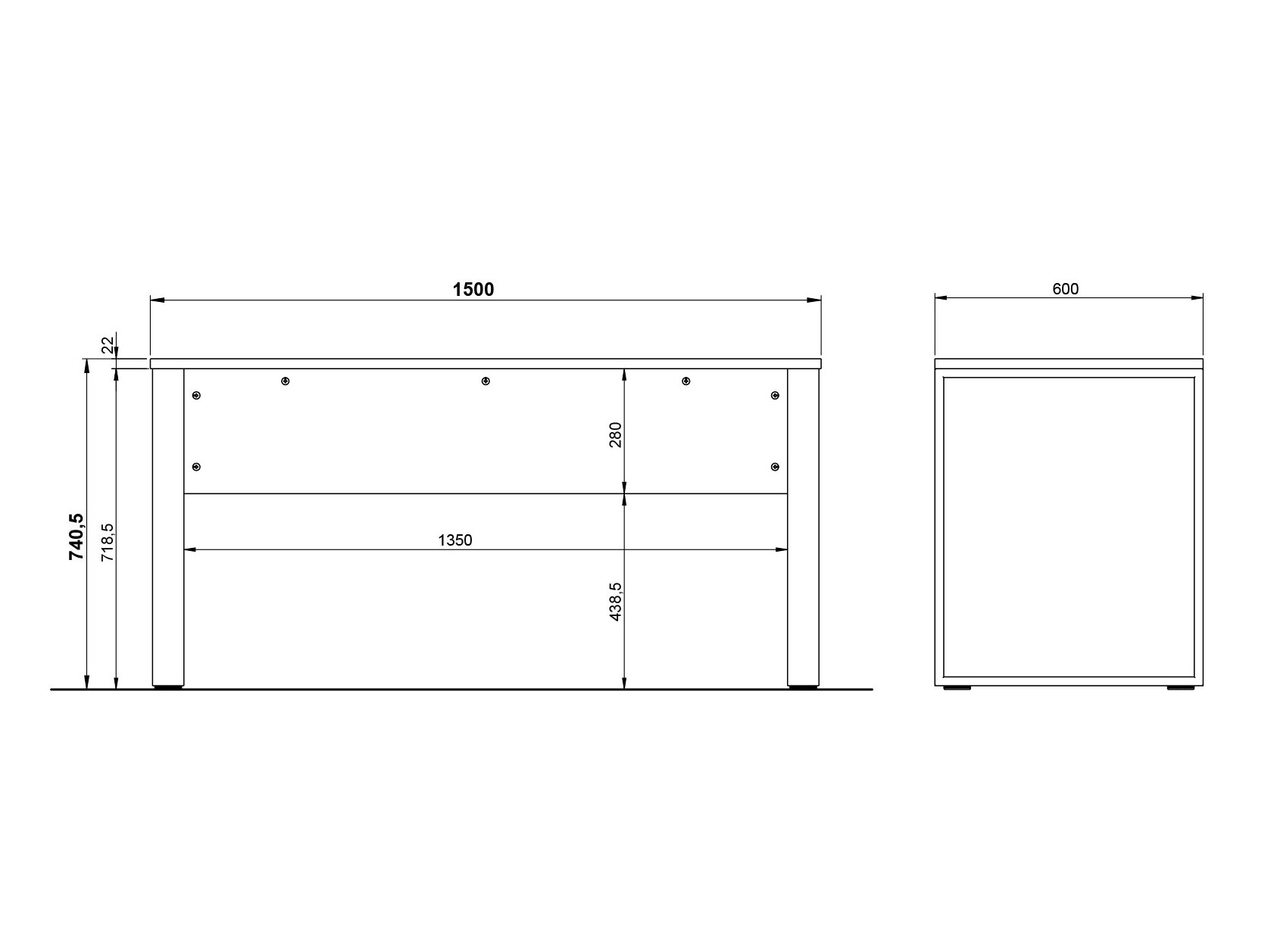 Komplet za domačo pisarno Solaro 102 (Kašmir)