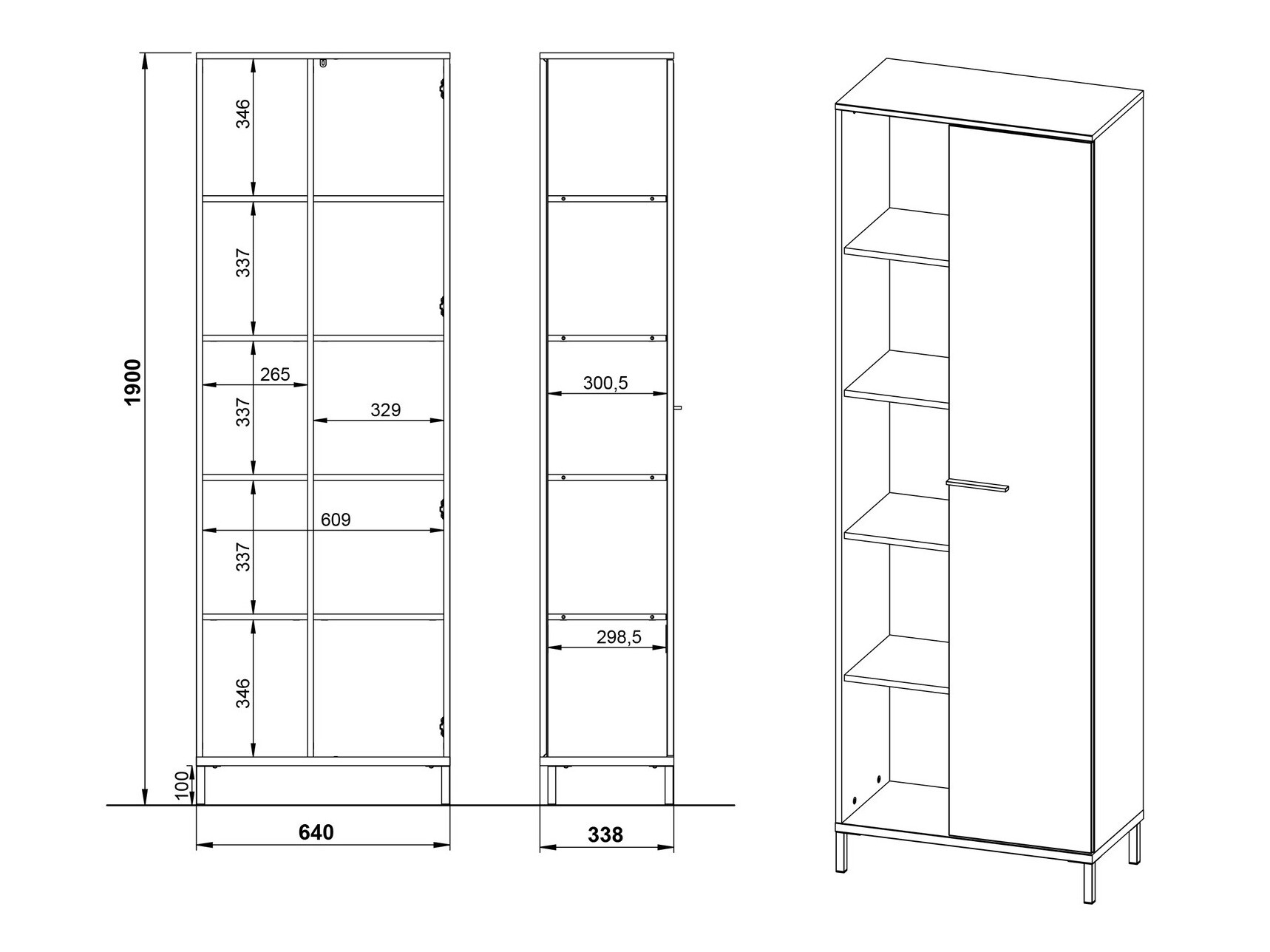 Komplet za domačo pisarno Solaro 103 (Kašmir)