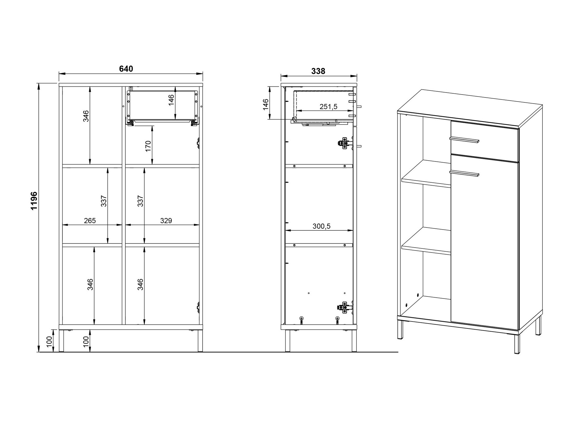 Komplet za domačo pisarno Solaro 103 (Kašmir)