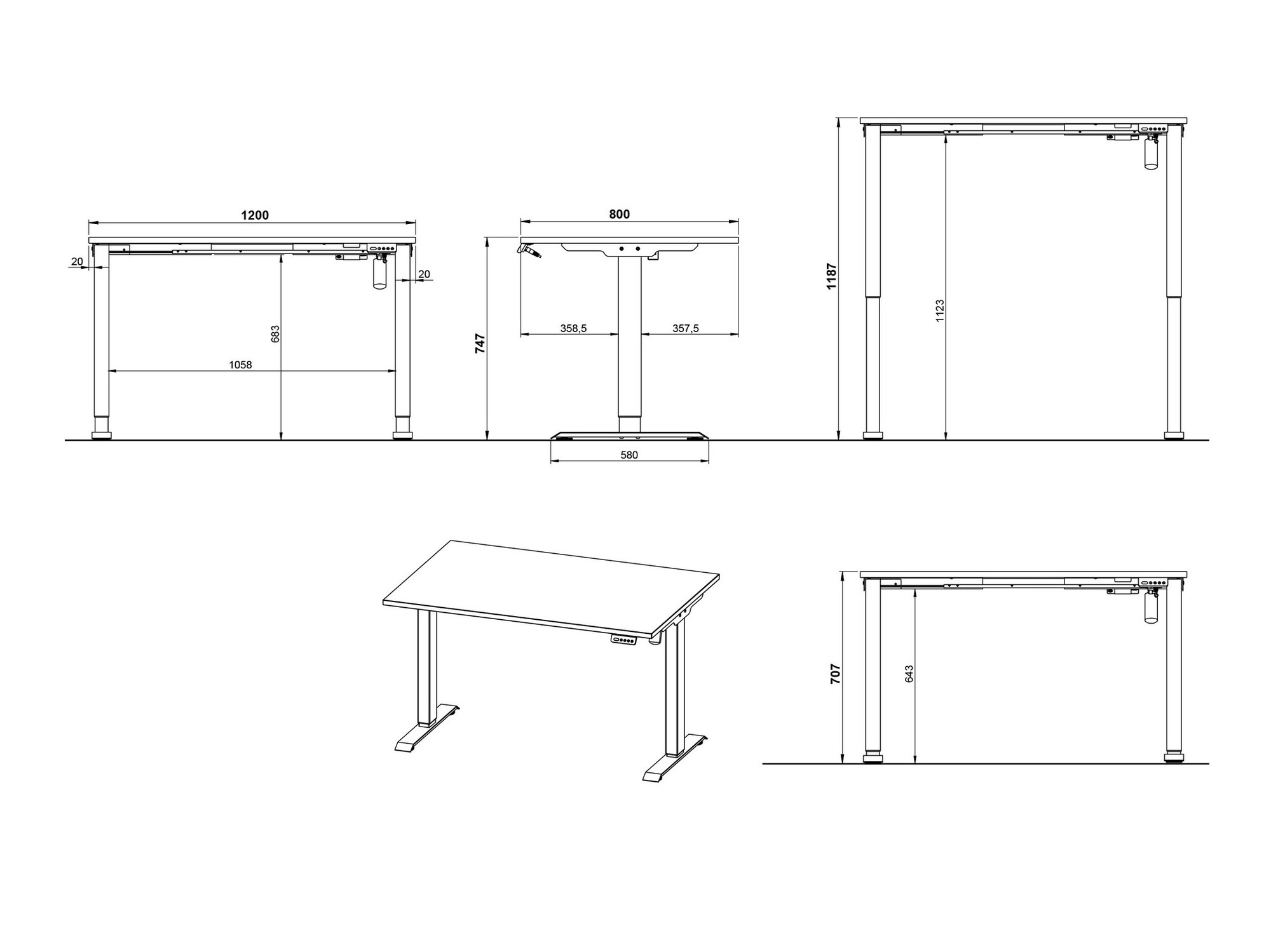 Komplet za domačo pisarno Solaro 103 (Kašmir)