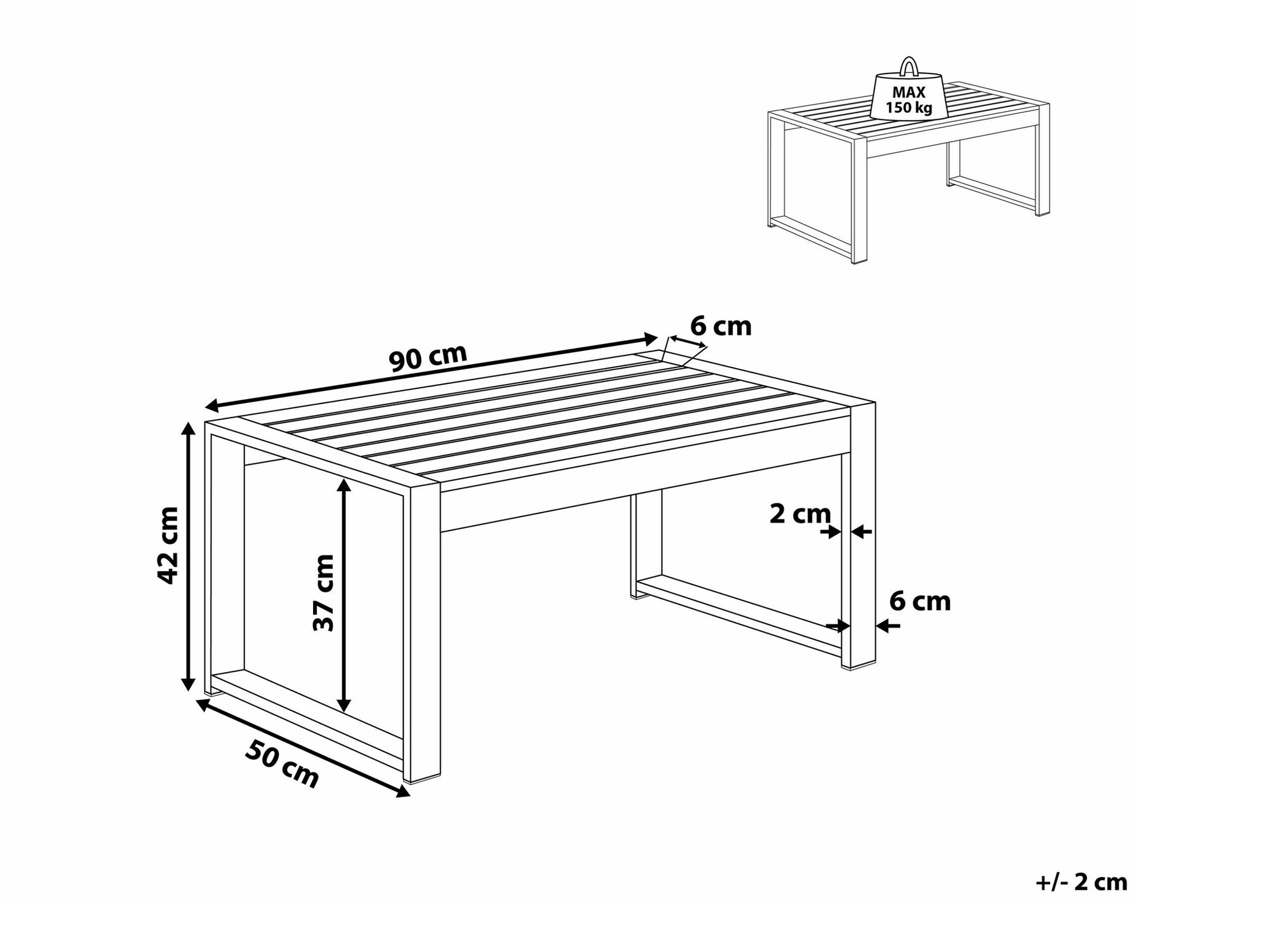 Vrtna mizica Berwyn 2583 (Temno siva)
