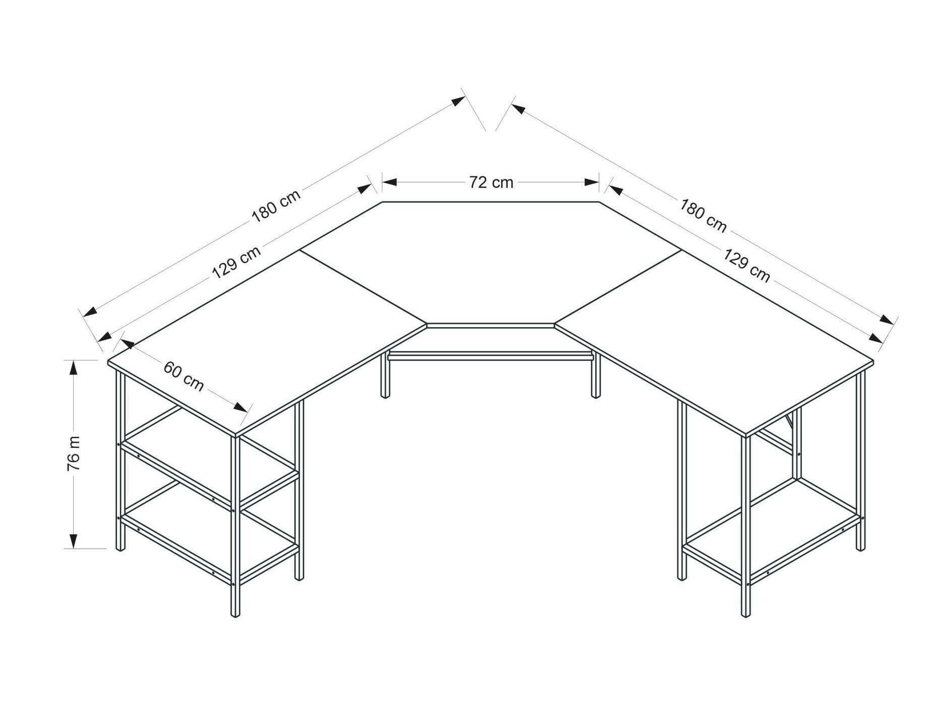 Kotna pisalna miza Kailua 2461
