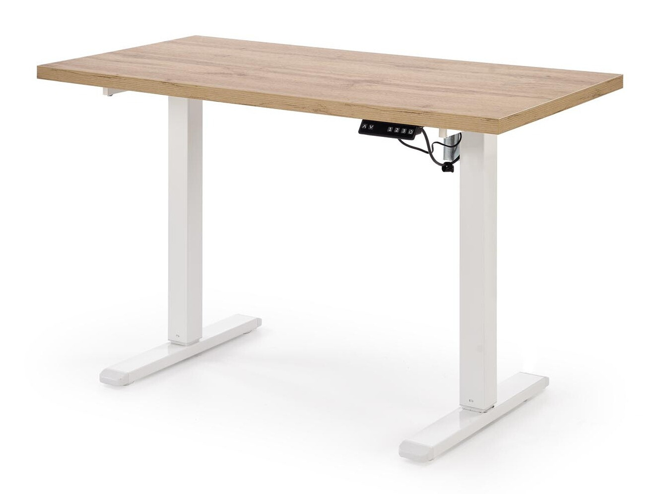 Dvižna pisalna miza Houston 1942 (Artisan hrast + Bela)