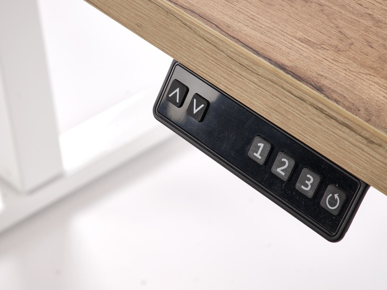 Dvižna pisalna miza Houston 1942 (Artisan hrast + Bela)