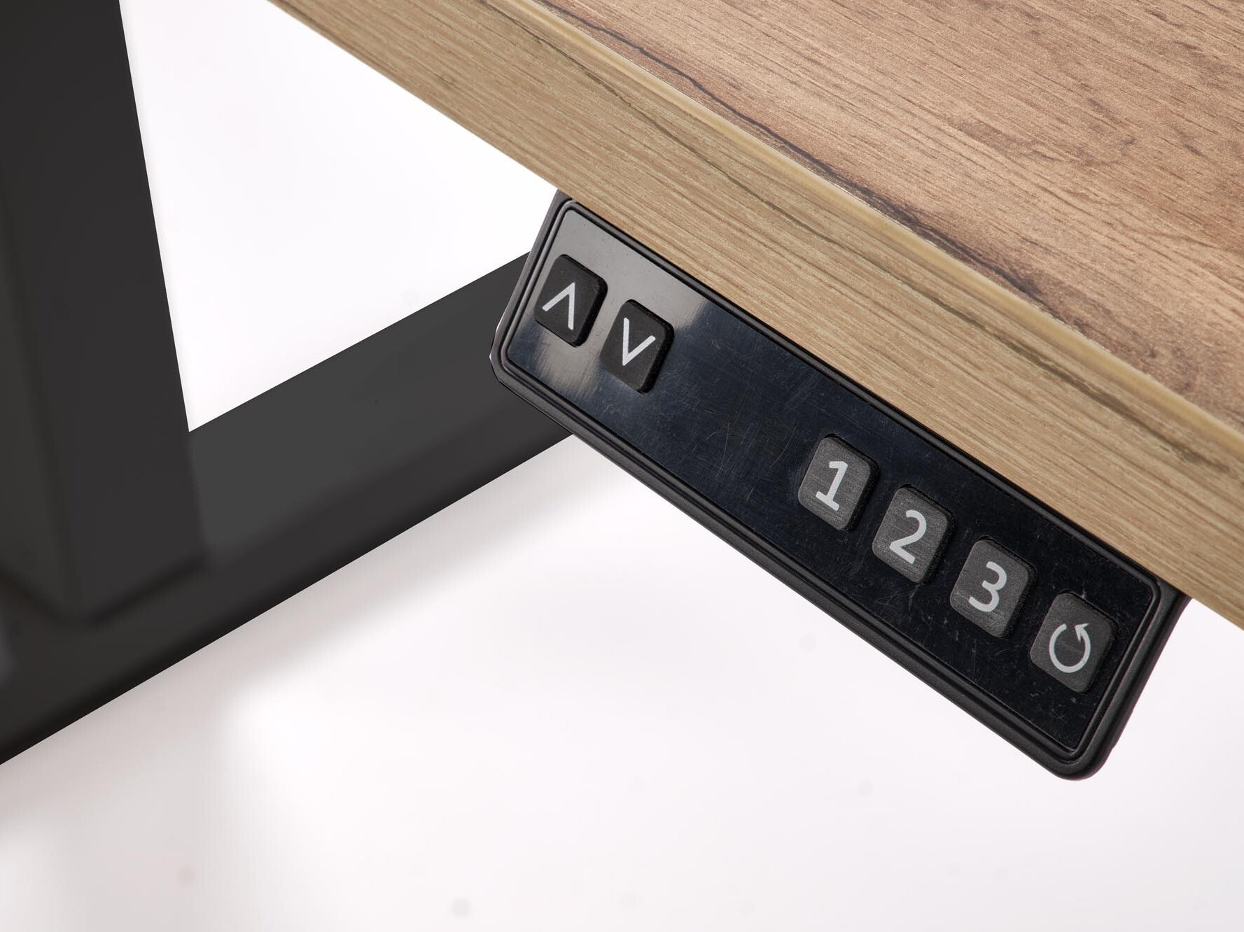 Dvižna pisalna miza Houston 1942 (Artisan hrast + Črna)