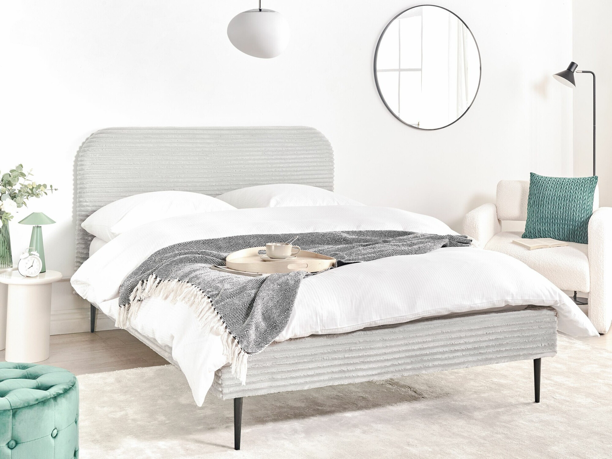 Postelja Berwyn 2591 (Svetlo siva)