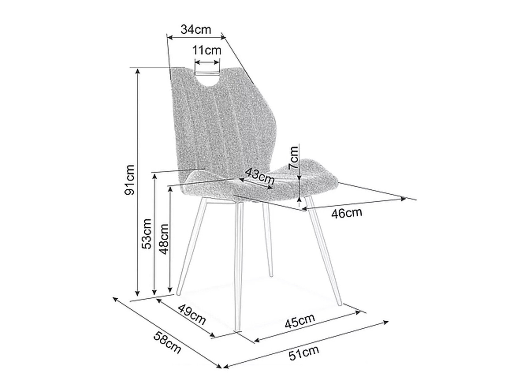 Stol Detroit 716 (Bež)